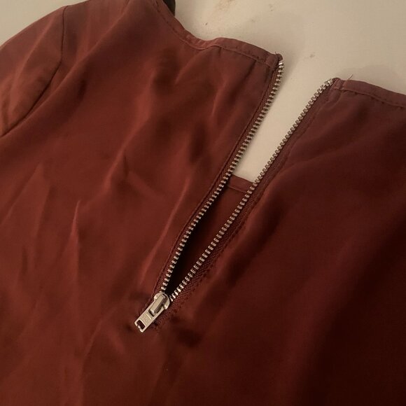 Maroon Boxy Tee - Size Small - Picture 3 of 4